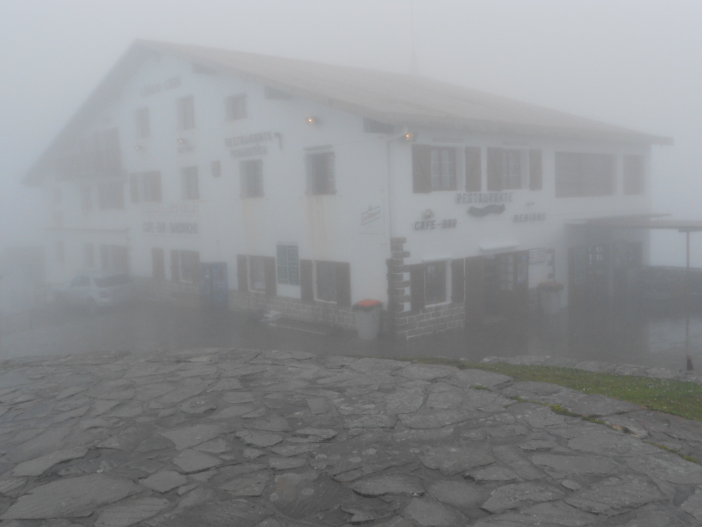 Foggy View At The Summit Of The Cog Railway