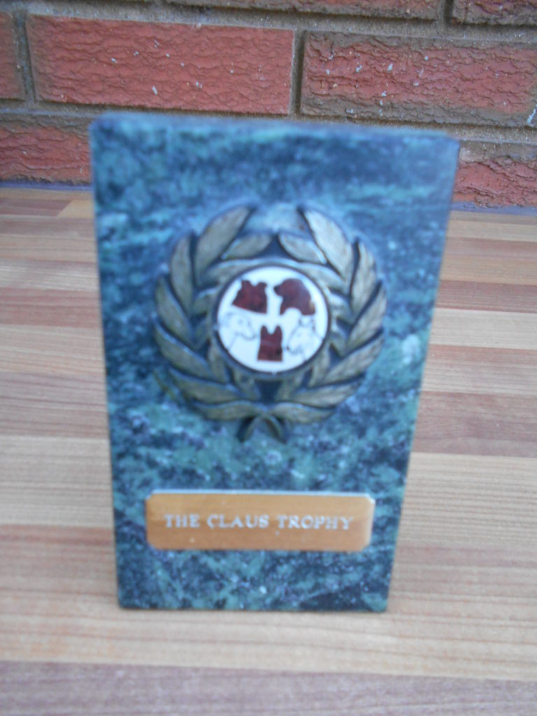 Archie the Clumberdoodle's Obedience Trophy