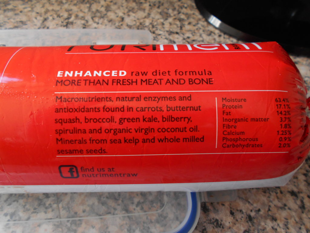 Archie the Clumberdoodle's Raw Dog Food