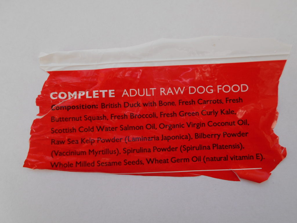 Archie the Clumberdoodle's Raw Dog Food