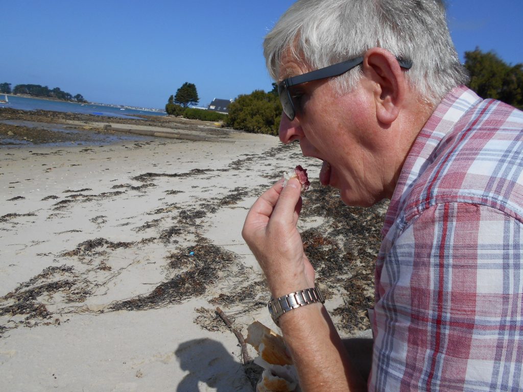 French Baguette and Wine for Lunch