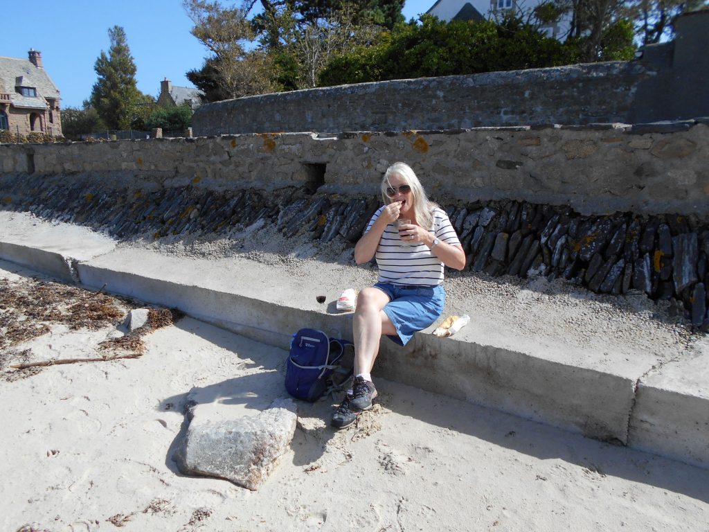 French Baguette and Wine for Lunch