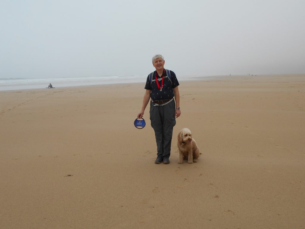 A misty Watergate Bay
