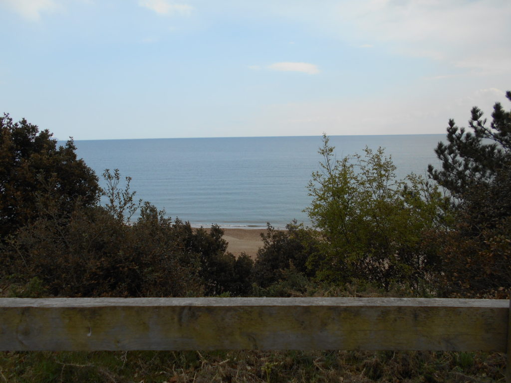 View from garden Steamer Point Lodge Dorset