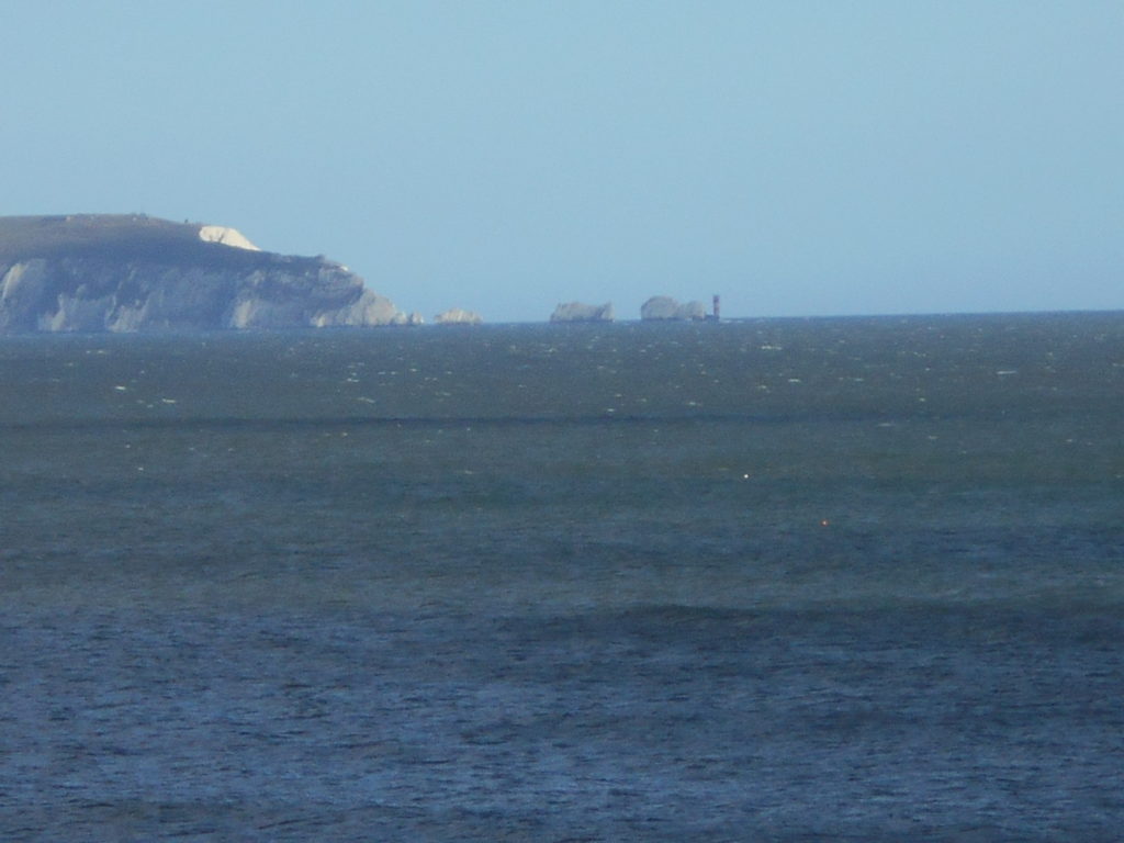 View of The Needles & Isle of White Steamer Point Lodge Dorset
