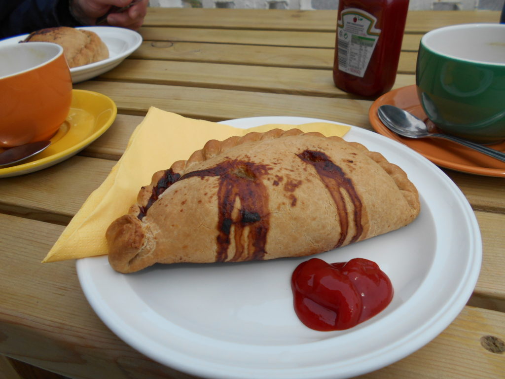 Pasty at Harbour View Cafe Porthleven