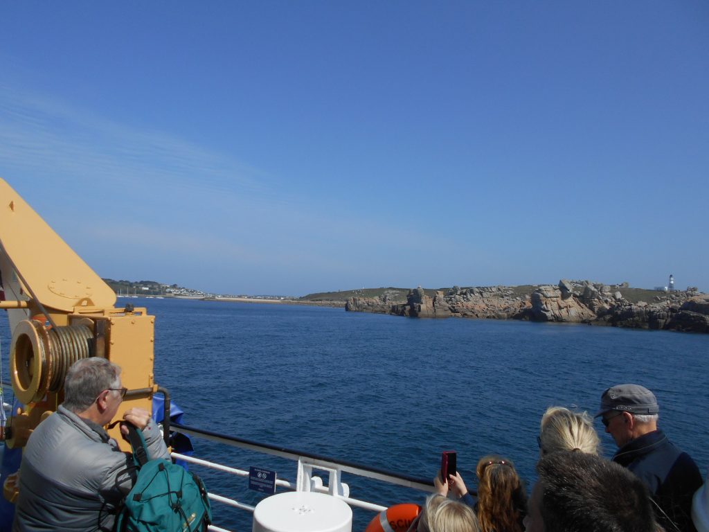 Approaching the Scilly Islands onboard the Scillonian