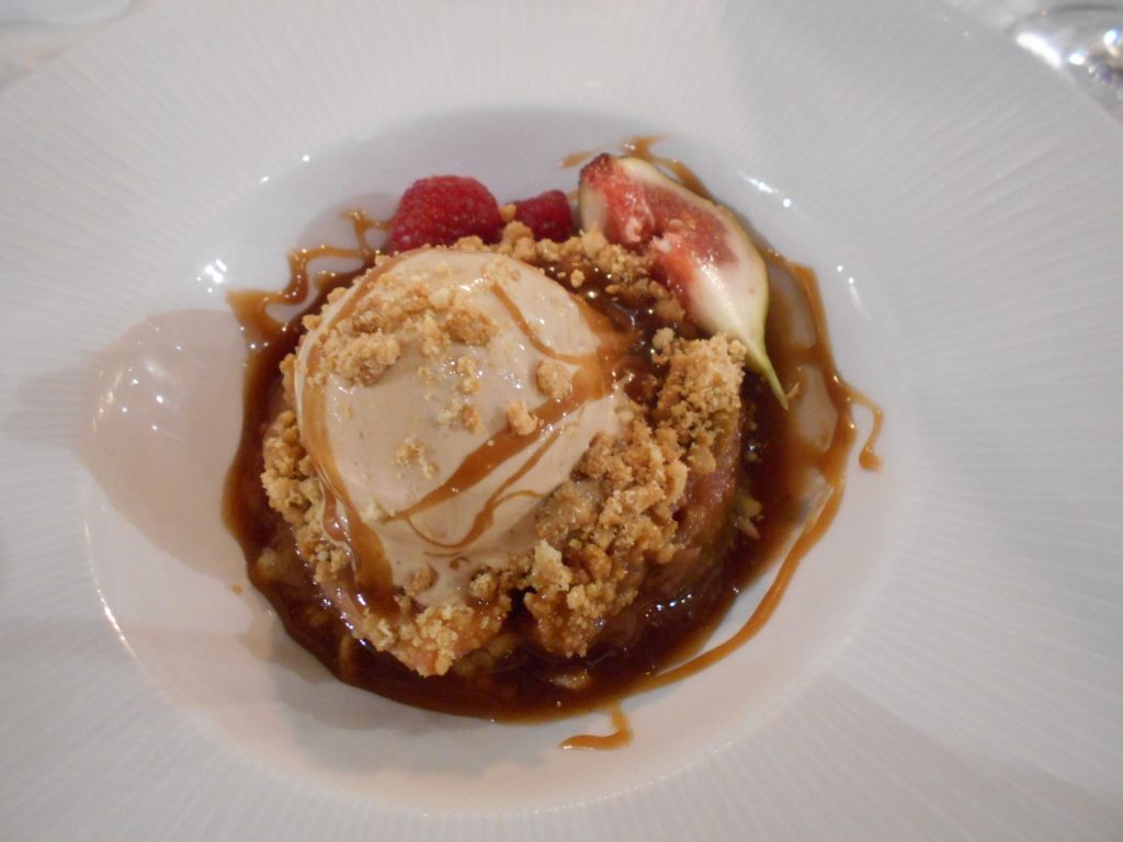 Rhubarb & Apple Crumble Star Castel Hotel Isles of Scilly