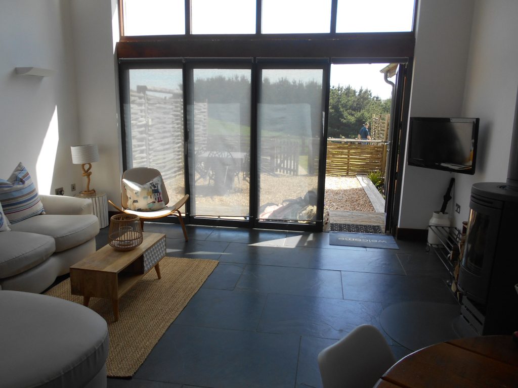 Merlin Farm Cottages Mawgan Porth View from Living Room