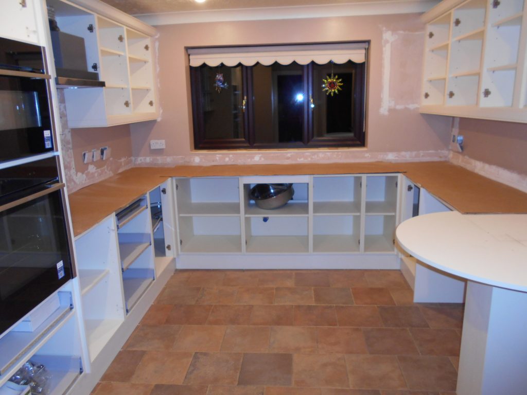 Keith Holder Kitchen All Ready for Granite Worktop to be installed