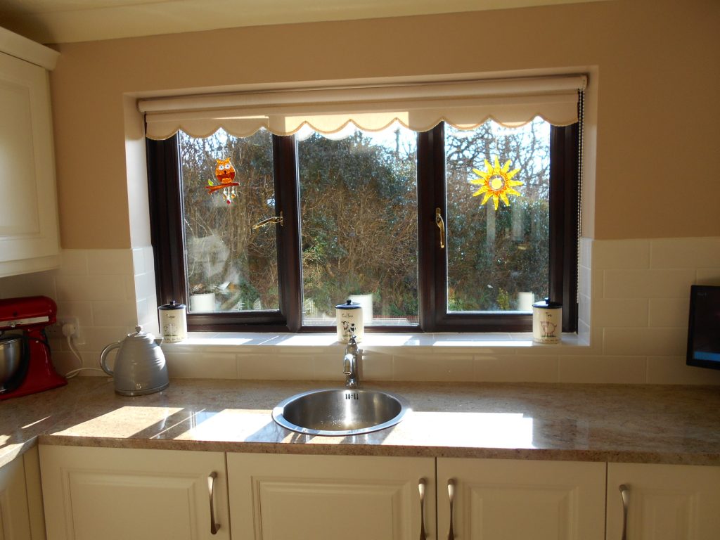 Final colour liquer paint on kitchen and utility walls