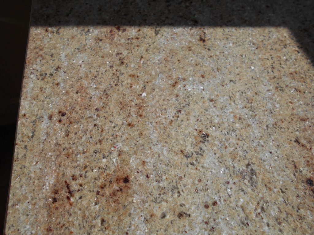 Steve Bristow Granite Worktop showing glittery bits