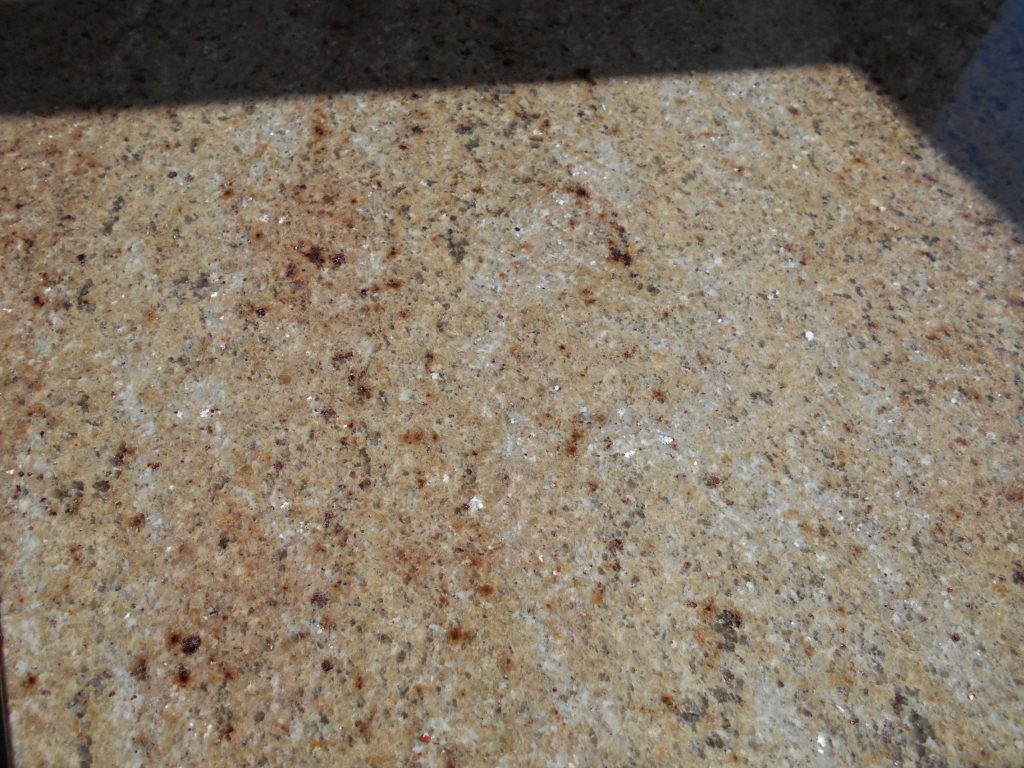 Steve Bristow Granite Worktop showing glittery bits