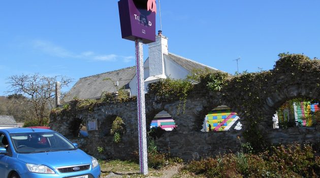 The Talland Bay Hotel Entry Mad Hatter Sign