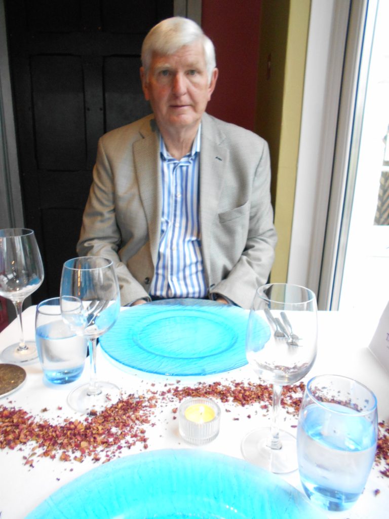 Talland Bay Hotel Restaurant Table Decorated for our Anniversary